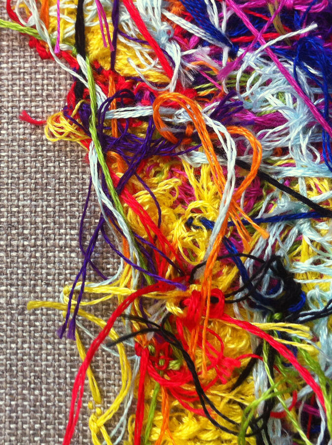 Embroidery Self 3 - back, detail